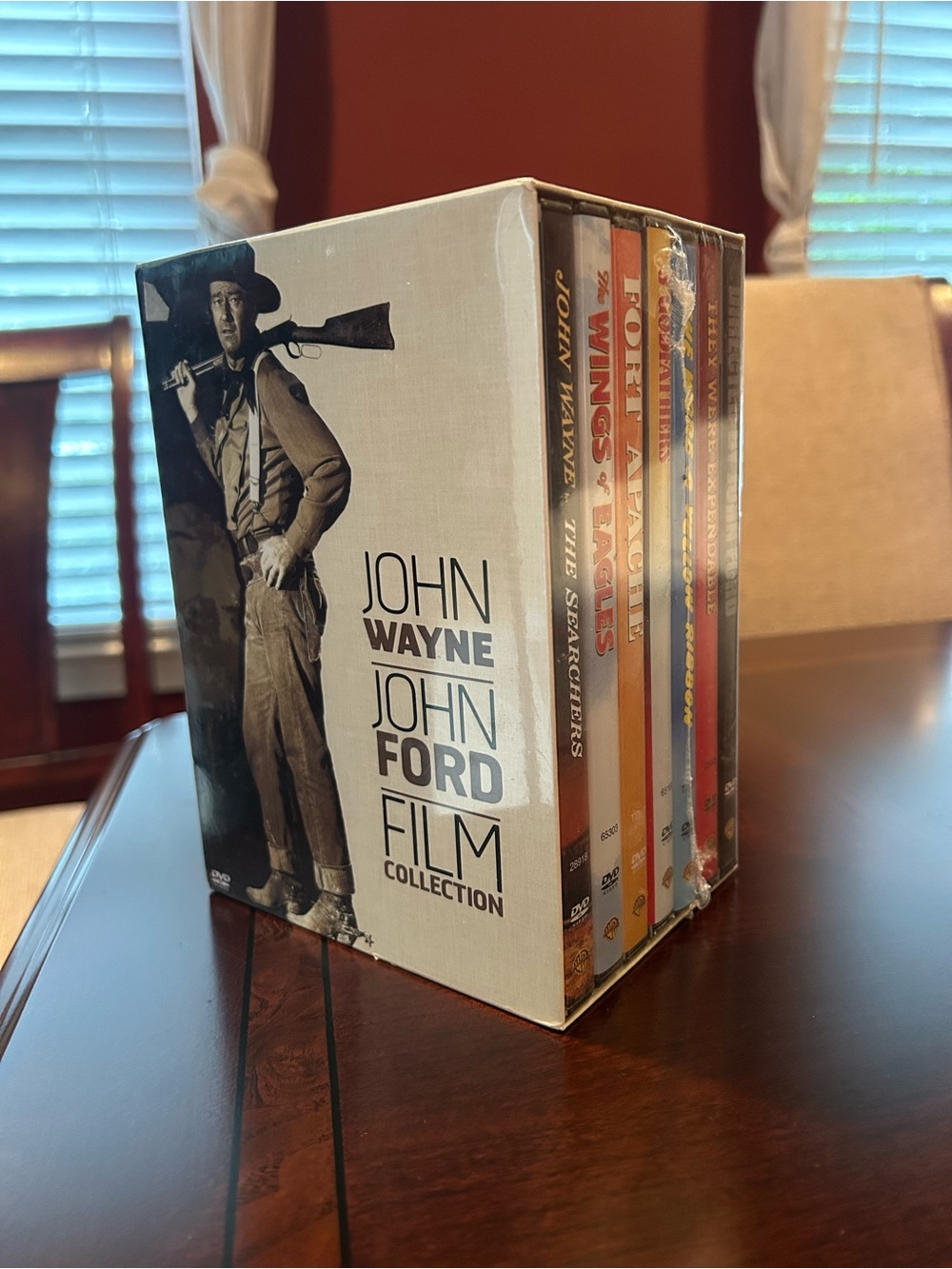 John Wayne John Ford Film Collection - Classic Western DVD Box Set (White)